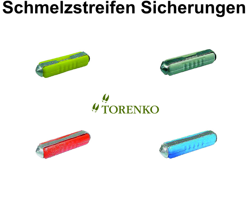 Schmelzstreifen Sicherungen 25x6mm
